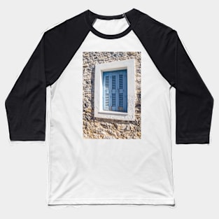 Closed blue shutters. Baseball T-Shirt